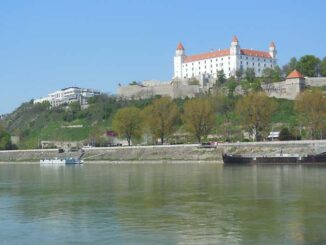 Bratislava Castle from the Danube